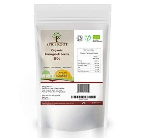 Organic Fenugreek Seeds 250g (Methi Seeds) - Certified Organic at WK Organics UK online shop in: Health & Personal Care
