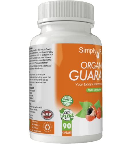 Simply Pure Organic Guarana Capsules x 90
