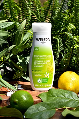 WELEDA Citrus Express Moisturising Body Lotion - Refreshing Natural Cosmetics Body Lotion for Quick Care of All Skin Types (1 x 200 ml) at WK Organics UK online shop in: Beauty