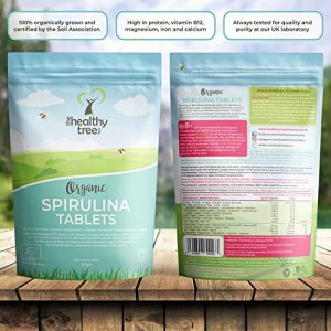 Organic Spirulina Tablets by TheHealthyTree Company - Vegan