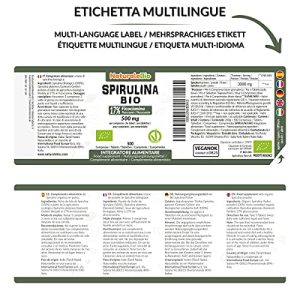 Organic Spirulina Alga Tablets - 500 Tablets - 500mg. Bio