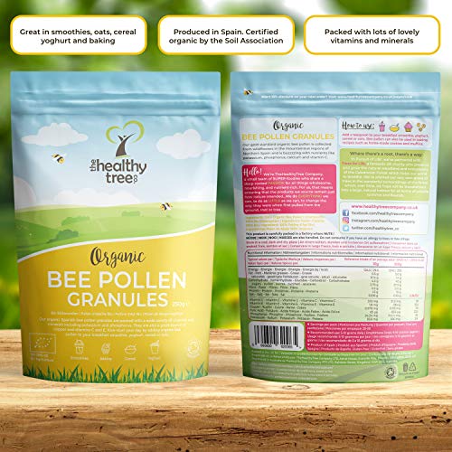 Organic Spanish Bee Pollen Granules by TheHealthyTree Company - High in Vitamins B1