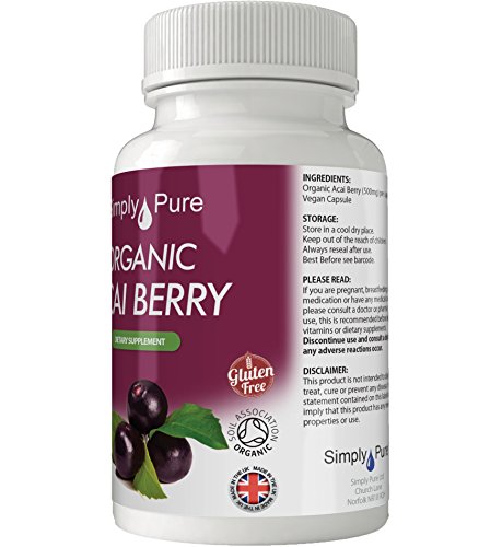 Simply Pure Organic Acai Berry Capsules x 90