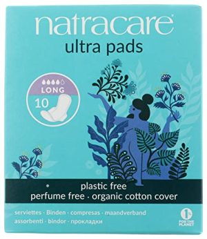 Natracare Organic Cotton Ultra Pads 14 Long Flow at WK Organics UK online shop in: Health & Personal Care