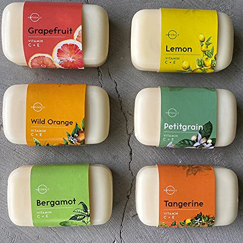 O Naturals 6 Pc Citrus Bar Soap Collection Vegan Body Soap Organic Ingredients Acne Face Cleanser Vitamin E & C Moisturizing Natural Soap Creamy Lather Triple Milled Gift Set Women & Men 680g Total at WK Organics UK online shop in: Beauty