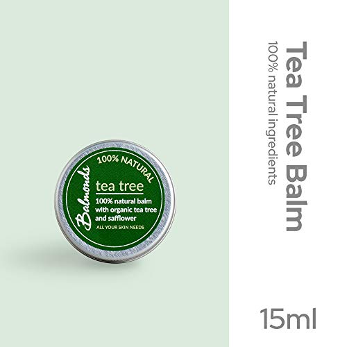 Balmonds Tea Tree Balm for Cold Sores Fungal Conditions Acne Spots and Insect Bites (15ml) at WK Organics UK online shop in: Health & Personal Care C
