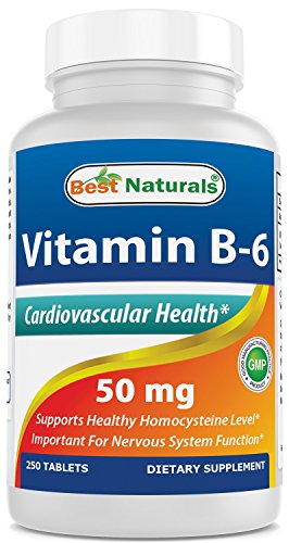 Best Naturals Vitamin B6 50 mg 250 Tablets at WK Organics UK online shop in: Health & Personal Care B