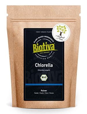 Chlorella Powder Organic 500g - Chlorella Vulgaris - Algae - Packed and Controlled in Germany (DE-ECO-005) at WK Organics UK online shop in: Health & Personal Care B