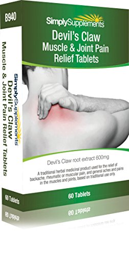 Devil's Claw Tablets Muscle & Joint Pain Relief (THR) | 60 Tablets | 100% Money Back Guarantee | Manufactured in The UK at WK Organics UK online shop in: Health & Personal Care B
