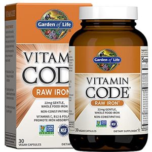 Garden of Life Vitamin Code Raw Iron 30 Capsules at WK Organics UK online shop in: Health & Personal Care B