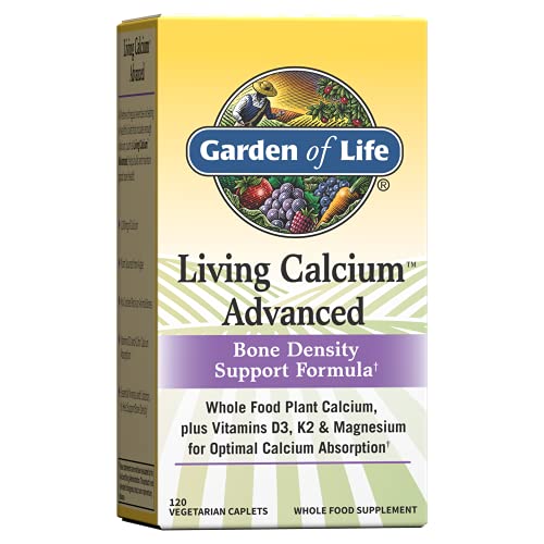 Living Calcium Advanced Bone Density Formula 120 Vegetarian Caplets at WK Organics UK online shop in: Health & Personal Care B