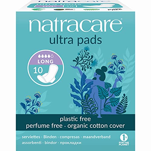 Natracare Organic Cotton Ultra Pads 14 Long Flow at WK Organics UK online shop in: Health & Personal Care B