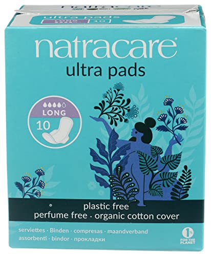 Natracare Organic Cotton Ultra Pads 14 Long Flow at WK Organics UK online shop in: Health & Personal Care C