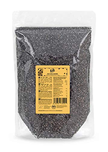 KoRo - Organic Chia Seeds 1 kg - Natural Superfood - from Controlled Organic Cultivation and Without additives at WK Organics UK online shop in: Health & Personal Care B