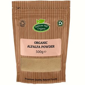 Organic Alfalfa Grass Powder 500g by Hatton Hill Organic - Free UK Delivery at WK Organics UK online shop in: Health & Personal Care B