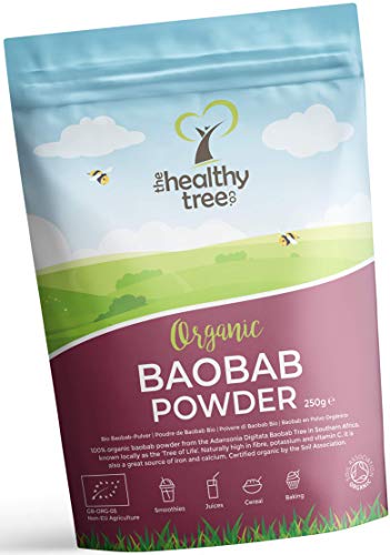 Fibre and Calcium - Pure Raw Baobab (250g) at WK Organics UK online shop in: Health & Personal Care