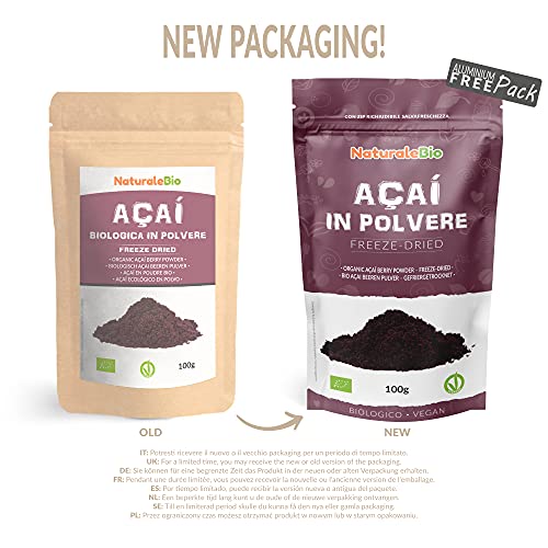 Raw. Extract from Açai Berry Pulp. Vegan & Vegetarian Friendly at WK Organics UK online shop in: Health & Personal Care