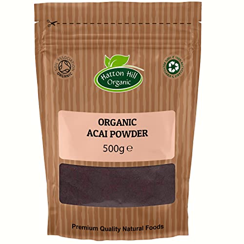 Organic Acai Berry Powder 500g - Freeze Dried - by Hatton Hill Organic - Free UK Delivery at WK Organics UK online shop in: Health & Personal Care B