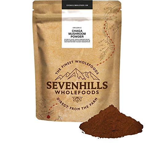 Sevenhills Wholefoods Organic Chaga Mushroom Powder 200g at WK Organics UK online shop in: Health & Personal Care B
