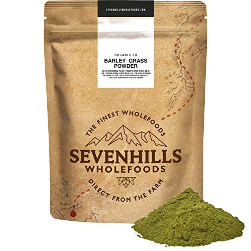 Sevenhills Wholefoods Organic European Barley Grass Powder 500g at WK Organics UK online shop in: Grocery B
