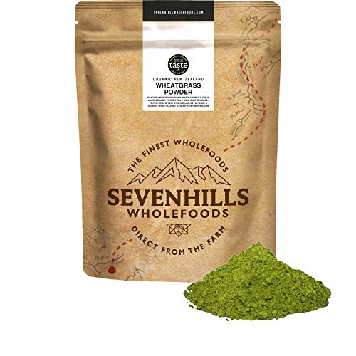 Sevenhills Wholefoods Organic New Zealand Wheatgrass Powder 500g at WK Organics UK online shop in: Health & Personal Care B