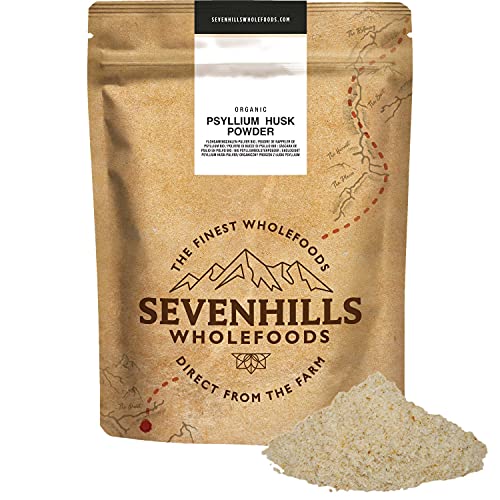 Sevenhills Wholefoods Organic Raw Psyllium Husk Powder 500g at WK Organics UK online shop in: Health & Personal Care B