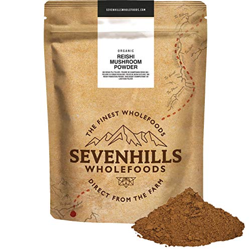 Sevenhills Wholefoods Organic Reishi Mushroom Powder 200g at WK Organics UK online shop in: Health & Personal Care B