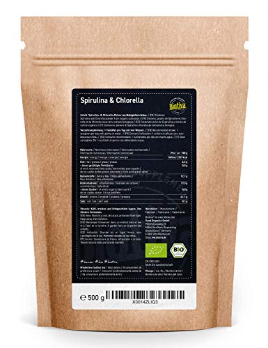 Spirulina & Chlorella Powder 500g Organic at WK Organics UK online shop in: Health & Personal Care C