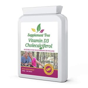 Vegan Vitamin D 1000IU 180 Tablets - 6 Months Supply - Plant Based High Strength VIT D3 Cholecalciferol Supplement - UK Manufactured at WK Organics UK online shop in: Health & Personal Care B