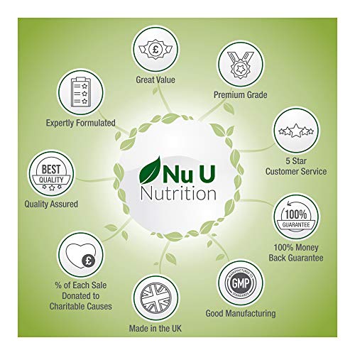 Vitamin D3 365 Softgels (Full Year Supply) | 1000IU Vitamin D Supplement | High Absorption Cholecalciferol Vitamin D (Vitamin D3 softgels Easier to Swallow Than Vitamin D Tablets) by Nu U Nutrition at WK Organics UK online shop in: Health & Personal Care C