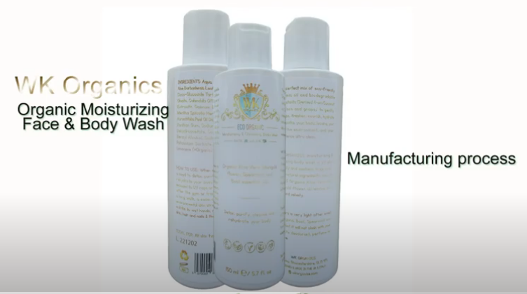 Organic oils and eco-friendly moisturiser shower gel by WK Organics