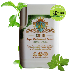 Vegan stevia sweetener tablets