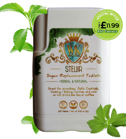 Vegan stevia sweetener tablets